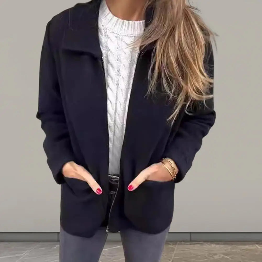 Glamisia Veste Cardigan Élégante en Laine